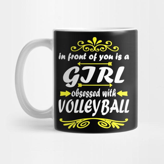 Volleyball Team Gift Girl Sport Slogan by FindYourFavouriteDesign